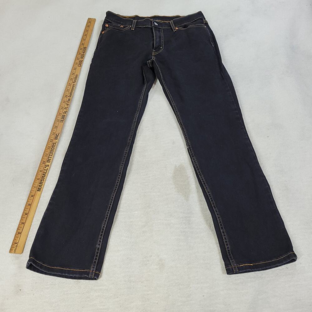 Levis Jeans Womens Size 30X30 Black Skinny Straight Pants WPL 423 Gorpcore Y2k - Picture 3 of 14